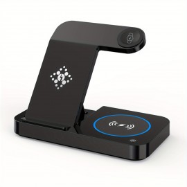 Wireless Charging Station For Samsung And Android Multiple Devices 4 In 1 Foldable Fast Wireless Charger Dock Stand For Phone Galaxy Z Flip 4/3 Z Fold S23 S22 S20 Ultra, Galaxy Watch 5/4/3 Galaxy Buds