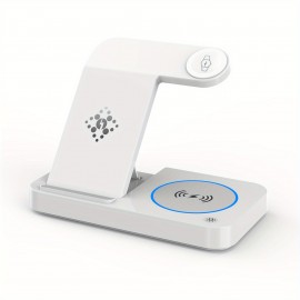 Wireless Charging Station For Samsung And Android Multiple Devices 4 In 1 Foldable Fast Wireless Charger Dock Stand For Phone Galaxy Z Flip 4/3 Z Fold S23 S22 S20 Ultra, Galaxy Watch 5/4/3 Galaxy Buds